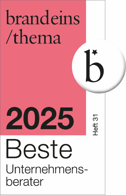 brandeins - Beste Unternehmensberater 2025 - Dr. Wieselhuber & Partner GmbH