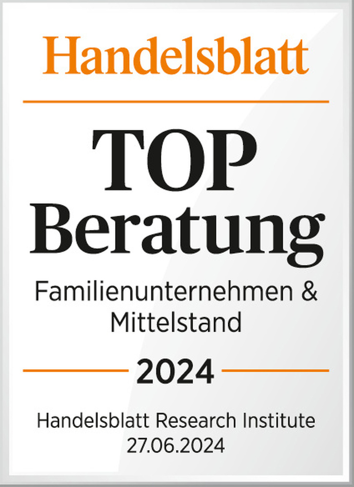 Handelsblatt - Top Beratung Familienunternehmen und Mittelstand 2024 - Dr. Wieselhuber & Partner GmbH