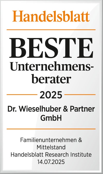 Handelsblatt - Beste Unternehmensberater 2025 - Dr. Wieselhuber & Partner GmbH